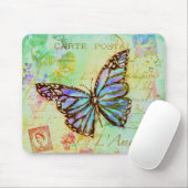 Teal and purple butterfly mousepad (Mit Mouse)