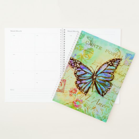 Teal and purple butterfly planer (Anzeige)
