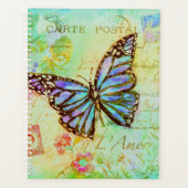 Teal and purple butterfly planer (Vorderseite)