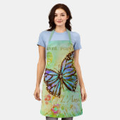 Teal and purple butterfly schürze (Getragen)