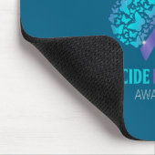 Teal And Purple Butterfly Suicide Prevention Aware Mousepad (Ecke)
