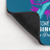 Teal And Purple Ribbon Suicide Prevention Awarenes Mousepad (Ecke)