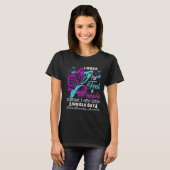 Teal And Purple Ribbon Suicide Prevention Awarenes T-Shirt (Vorne ganz)