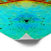 Teal and Rust Mandala Poster (Ecke)