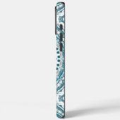 Teal and Tan Modern Mandala Design Case-Mate iPhone Hülle (Rückseite / Links)