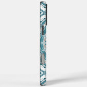 Teal and Tan Modern Mandala Design Case-Mate iPhone Hülle (Rückseite / Rechts)