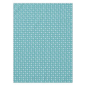 Teal and White Butterfly and Dragonfly Pattern Tischdecke (Vorderseite)