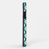 Teal and white diamond pattern Case-Mate iPhone hülle (Hinten/Rechts)