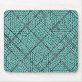 TEAL ARGYLE GESTRICKTES Mauspad (Vorne)