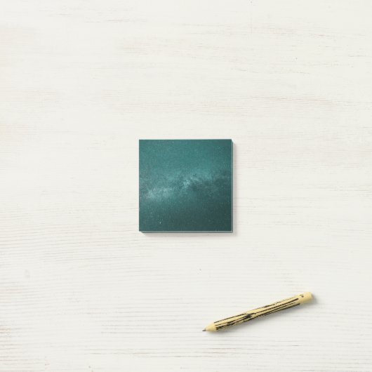 - Teal Astro Post-it Klebezettel (Auf Schreibtisch)