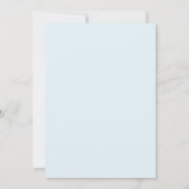 Teal Azure Painterly Coastal Wedding Einladung (Rückseite)