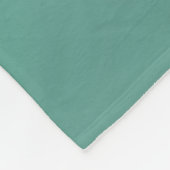 Teal, Beige und Orange im Retro-Look-Muster Fleecedecke (Ecke)