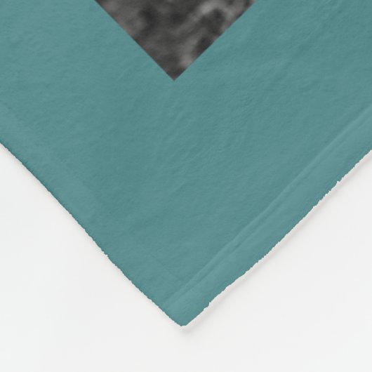 Teal Blessed Photo Collage Blanket Fleecedecke (Ecke)