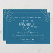 Teal Blue, Let's Try This Again, Love is Patient Save The Date (Vorne/Hinten)