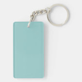 Teal & Blush Wedding Acrylic Keychain  Schlüsselanhänger (Rückseite)