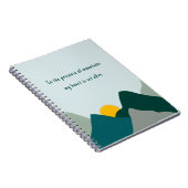 Teal Boho Berg Notizblock (Rechte Seite)