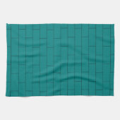 Teal Brick Design Geschirrtuch (Horizontal)
