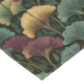 Teal-Burgund-Weidenblatt-Muster Tischdecke (Schrägansicht)