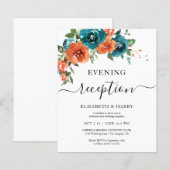 Teal Burnt Orange Budget Rust Budget Hochzeit (Vorne/Hinten)