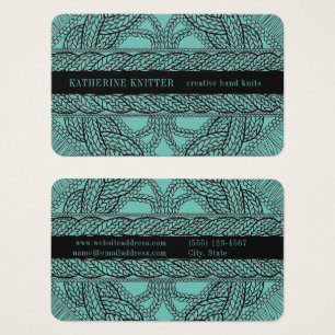 TEAL CABLE GESTRICKT Oceana Visitenkarte