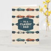 Teal Classic Dad Auto Card Karte (Gelbe Blume)