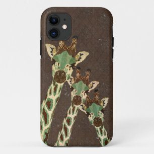 Teal & Copper Giraffen Damast iPhone-Hülle Case-Mate iPhone Hülle
