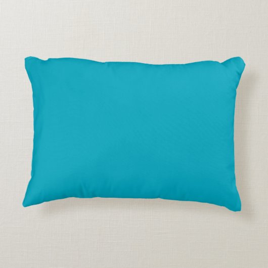 Teal cushion Peacock design Dekokissen (Rückseite)