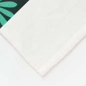 Teal Daisies  Fleecedecke (Ecke)