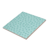 Teal Dot Pattern Fliese (Seite)