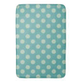 Teal Dots Pattern Badematte (Vorderseite Vertikal)