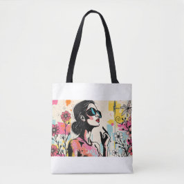 Teal Dreams Portrait Kunst 🌿 Tasche