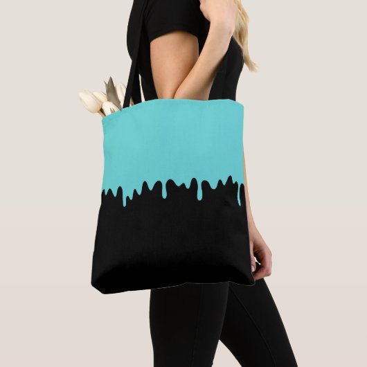 Teal Dripping Slime Tasche (Von Nahem)