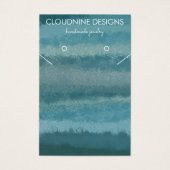 Teal Earring Necklace Jewelry Display Card Icons (Vorderseite)