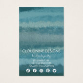 Teal Earring Necklace Jewelry Display Card Icons (Rückseite)