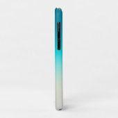 Teal Farbverlauf Modern Ombre Case-Mate iPhone Hülle (Hinten/Links)