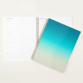 Teal Farbverlauf Modern Ombre Planer (Anzeige)
