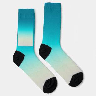 Teal Farbverlauf Modern Ombre Socken