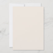 Teal Florale Kunst Hochzeit Einladung (Rückseite)