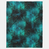 Teal Galaxy Serie Design 1 Fleecedecke (Vorderseite)