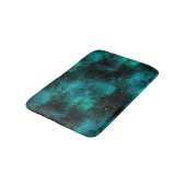 Teal Galaxy Series Design 1 Badematte (Schrägansicht)