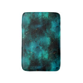 Teal Galaxy Series Design 1 Badematte (Vorderseite Vertikal)