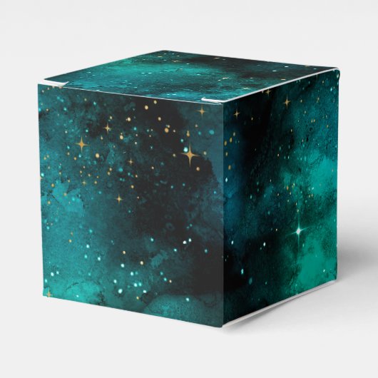 Teal Galaxy Series Design 1 Geschenkschachtel (Vorderseite)
