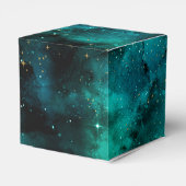 Teal Galaxy Series Design 1 Geschenkschachtel (Rückseite)