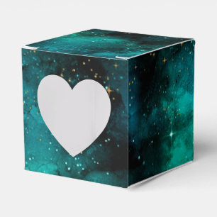 Teal Galaxy Series Design 1 Geschenkschachtel