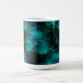 Teal Galaxy Series Design 1 Kaffeetasse (Mittel)