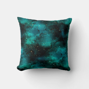 Teal Galaxy Series Design 1 Kissen