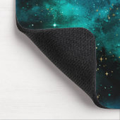 Teal Galaxy Series Design 1 Mousepad (Ecke)