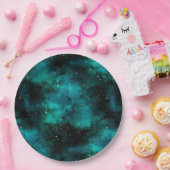 Teal Galaxy Series Design 1 Pappteller (Party)