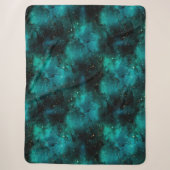 Teal Galaxy Series Design 1 Sherpadecke (Vorderseite)
