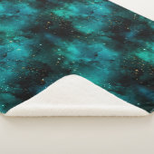 Teal Galaxy Series Design 1 Sherpadecke (3/4)